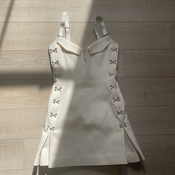 ❌SOLD❌Dion Lee White Sleeveless Accordian Pleat Dress XS - Picture 7 of 15